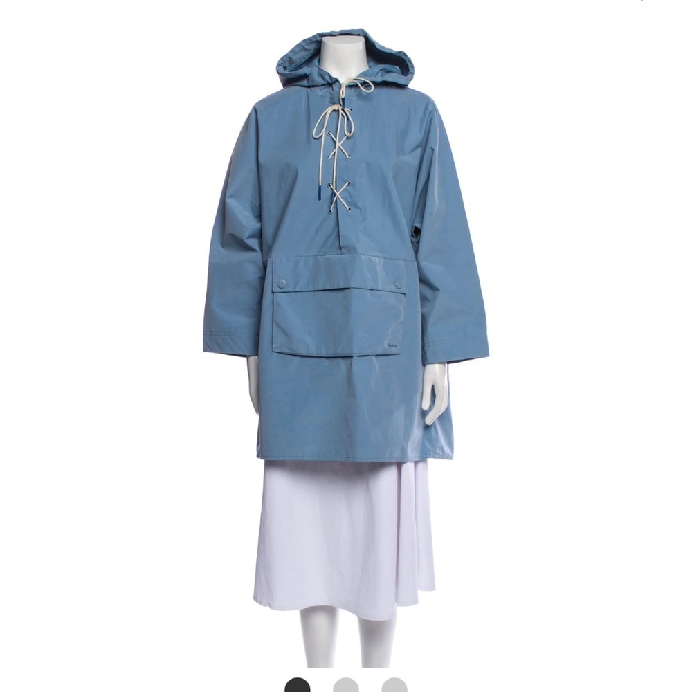 Alexa Chung x Barbour Blue Cape